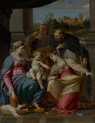 Madonna and Child with Saints Lucy, Dominic, and Louis of France
