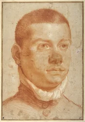 Portrait-head of a young man