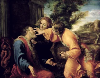 The Young Tobias Heals his Blind Father