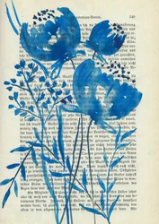Blue Watercolor Botanicals
