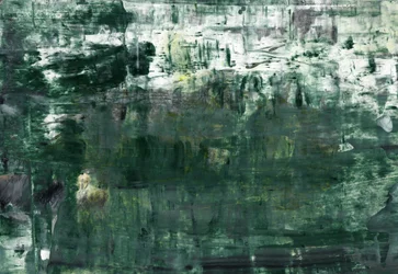 Deep Green Abstract Layers
