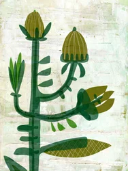 Modern Green Botanical