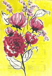 Pink Floral Yellow