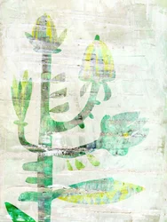 Textured Green Blooms