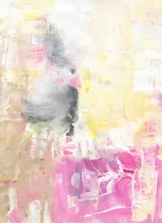 Vibrant Pink Yellow Abstract