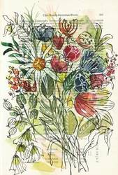 Watercolor Floral Sketch