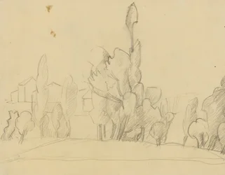 Tree Landscape with Houses