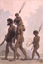 A family of New South Wales, possibly by Philip Gidley King (1758-1808), c.1788-92