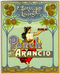 Advertisement for orange punch (Chromolithography 1905)