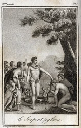 Apollo and the Python Snake on Mount Parnassus