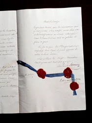 Article 12 of the 1815 Treaty between France and the Coalises. Second Treaty of Paris signed by Armand Emmanuel de Vignerot du Plessis, Duke of Richelieu: the Treaty foresees cooperation between Austria, the United Kingdom, Prussia and Russia