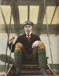Aviation: Portrait of the Aviator Henri Wynmalen