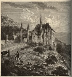 Chateau du Montet - Vandoeuvre-les-Nancy - Lorraine - engraving in 