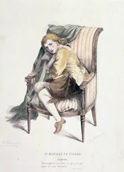 Cherubino character in Le Nozze di Figaro, opera by Mozart (1837)