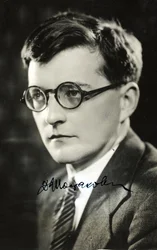 Portrait of the Composer Dmitri Shostakovich, Anonymous