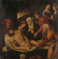 Entombment of Christ with Joseph of Arimathea and Nicodemus