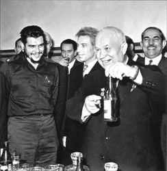 Ernesto Che Guevara and Nikita Khrushchev in Moscow, Anonymous. Photograph