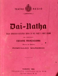 First page of sheet music Dai-Natha, ballet by Romualdo Marenco