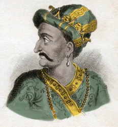 Grand Moghol (probably Aurangzeb, also known as Alamgir) - 19th century engraving