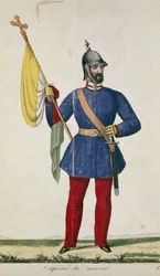 Italian National Guard: Winter Uniform (Engraving)