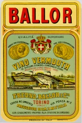Italian vermouth alcohol advertisement, late 19th century