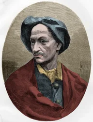 Portrait of Louis Dominique Cartridge, celebrated French bandit - Engraving from 1863 in 