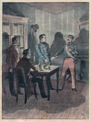 The Oath by Bories - engraving in 