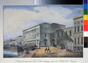 The Hermitage Theater in Saint Petersburg