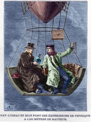 Louis-Joseph Gay-Lussac and Biot do physics experiments at 4,000 meters high - in 