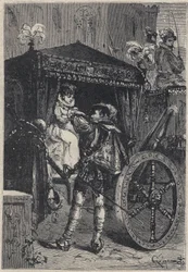 Lucrezia Borgia with her first husband Giovanni Sforza d