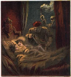 Murder of the children of Edward IV of England (1442-1483) in 1483: Edward V (1470-1483), King of England and Richard, Duke of York (or Richard of Shrewsbury)