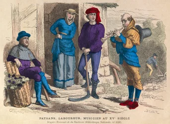 Peasant, Plowler and Musician in the 15th Century