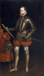 Portrait of Philip II in Armour from the Battle of Saint Quentin
