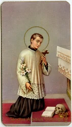 Aloysius Gonzaga Worshipping the Cross