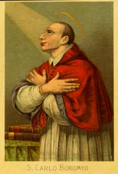 Pious image: Charles Borromeo cardinal archbishop of Milan