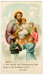 Pious image: Congregation of St. Joseph Workers