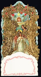 Pious image: Glory to God. Chromolithography. Private collection