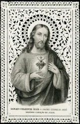 Pious image: Jesus with Sacred Heart
