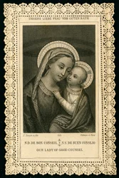 Portrait of Virgin Mary, Our Lady of Good Counsel