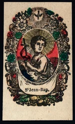 Pious image: Saint John the Baptist