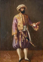 Portrait of the King Charles XV of Sweden in Turkish Dress (19th century)