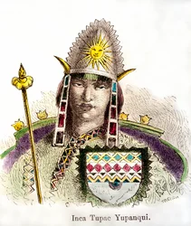 Portrait of Inca Emperor Tupac Yupanqui (reigned from 1471-1493)