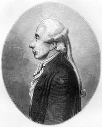 Portrait of Jean Sylvain Bailly, scholar and politician, mayor of Paris from 1789 to 1791 - Engraving from 1863 in Le Livre Rouge - Histoire De L