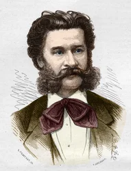 Portrait of Johann II Strauss Jr., Austrian Musician (1825-1899)