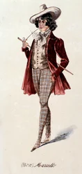 Portrait of Marcello, from La boheme by Puccini (1892-1895)