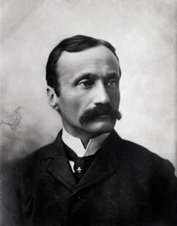 Portrait of Italian composer Arrigo Boito - Black and white photograph