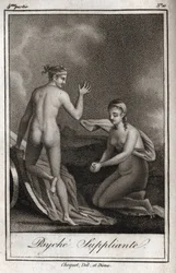 Psyche Begging. Engraving from 1819 in 