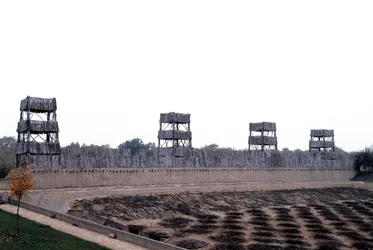 Reconstruction of the camp of Caesar in front of Alesia, Archeodrome of Burgundy