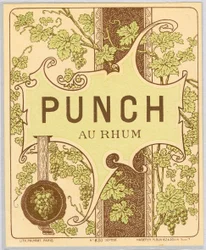 Rum Punch Alcohol Advertisement (Late 19th Century)