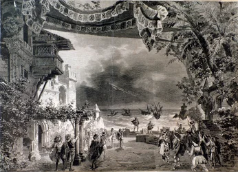 Scenography of Otello, opera by Giuseppe Verdi